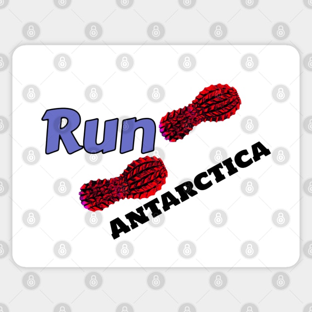 Hot Feet Run Antarctica Sticker by L'Appel du Vide Designs by Danielle Canonico